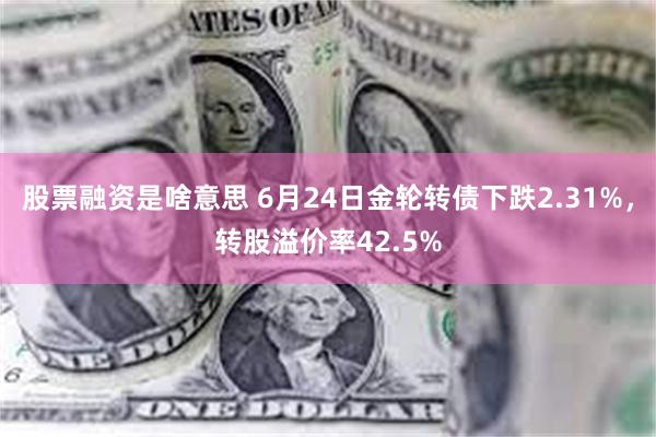 股票融资是啥意思 6月24日金轮转债下跌2.31%，转股溢价率42.5%