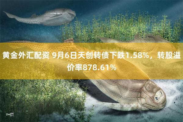 黄金外汇配资 9月6日天创转债下跌1.58%，转股溢价率878.61%