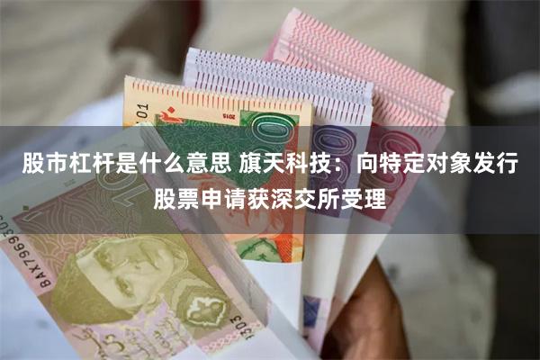 股市杠杆是什么意思 旗天科技：向特定对象发行股票申请获深交所受理