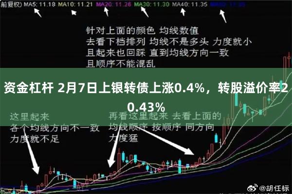 资金杠杆 2月7日上银转债上涨0.4%，转股溢价率20.43%